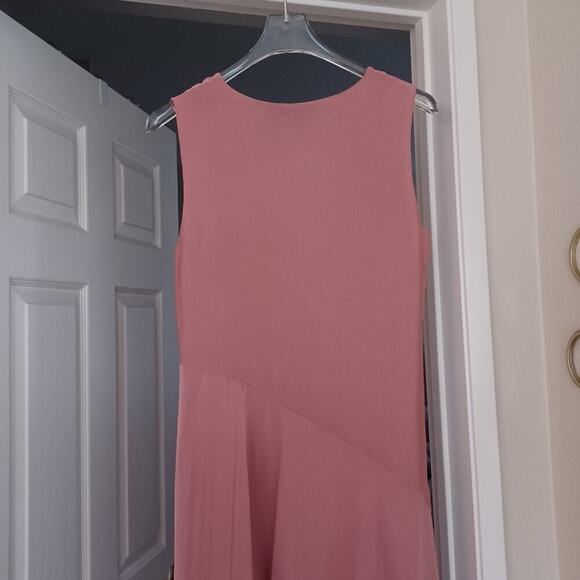 Theory 90s V-Neck Maxi Dress Dusty Carnation Size 4 Excellent Condition - Picture 6 of 12